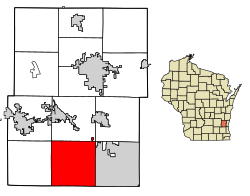 Washington County Wisconsin Incorporated and Unincorporated areas Richfield Highlighted